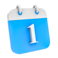 calendario icono de día 1 png