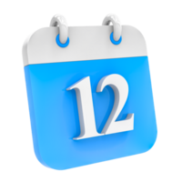 calendrier icône de journée 12 png