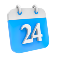 calendario icono de día 24 png