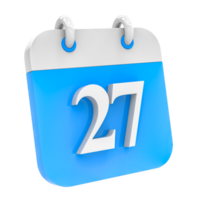 Calendar icon of day 27 png