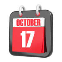 3d Rendering Of UI Icon October Day 17 png