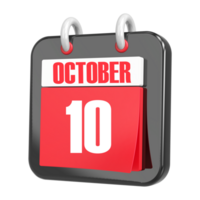 3d Rendering Of UI Icon October Day 10 png