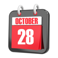 3d Rendering Of UI Icon October Day 28 png