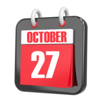3d Rendering Of UI Icon October Day 27 png