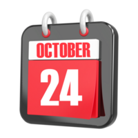 3d Rendering Of UI Icon October Day 24 png