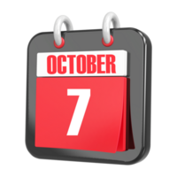 3d Rendering Of UI Icon October Day 7 png