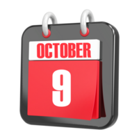 3d Rendering Of UI Icon October Day 9 png
