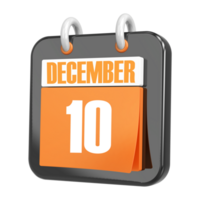 3d Rendering Of UI Icon December Day 10 png
