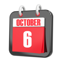 3d Rendering Of UI Icon October Day 6 png