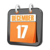 3d Rendering Of UI Icon December Day 17 png