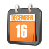 3d Rendering Of UI Icon December Day 16 png