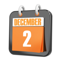 3d Rendering Of UI Icon December Day 2 png