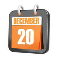 3d Rendering Of UI Icon December Day 20 png