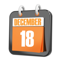 3d Rendering Of UI Icon December Day 18 png