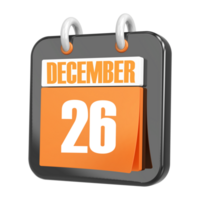 3d Rendering Of UI Icon December Day 26 png