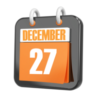 3d Rendering Of UI Icon December Day 27 png