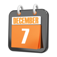 3d Rendering Of UI Icon December Day 7 png