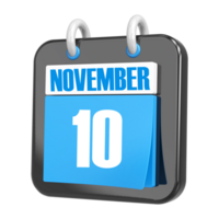 3d Rendering Of UI Icon november Day 10 png