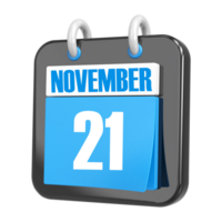 3d Rendering Of UI Icon november Day 21 png
