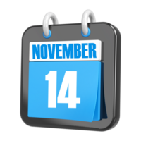 3d Rendering Of UI Icon november Day 14 png