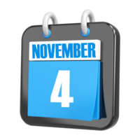 3d Rendering Of UI Icon november Day 4 png