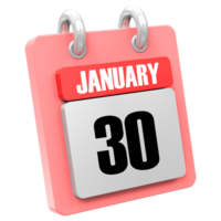 3d Rendern von ui Symbol Januar Tag 30 png