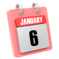 3d Rendering Of UI Icon January Day 6 png