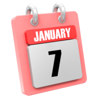3d Rendering Of UI Icon January Day 7 png