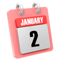 3d Rendering Of UI Icon January Day 2 png