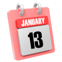 3d Rendering Of UI Icon January Day 13 png