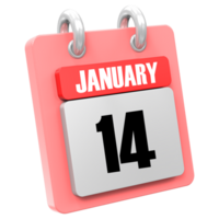 3d Rendering Of UI Icon January Day 14 png