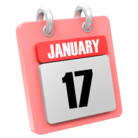 3d Rendering Of UI Icon January Day 17 png