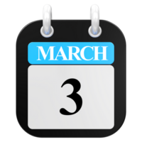 3D Rendering Of UI Icon March Day 3 png