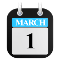 3D Rendering Of UI Icon March Day 1 png