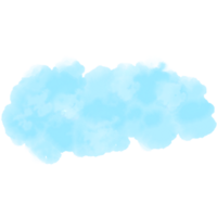bleu pastel duveteux nuage png