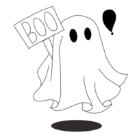 un' poco fantasma su Halloween giorno png