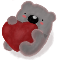 cute bear character png