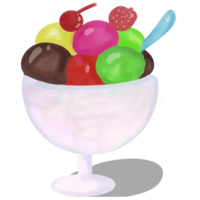 Regenbogen Eis Sahne damit lecker png