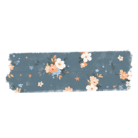 flora stickers tape png