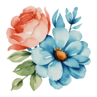 ancien flore clipart, génératif ai png