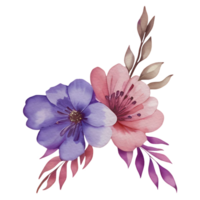 vintage flora clipart,generative ai png