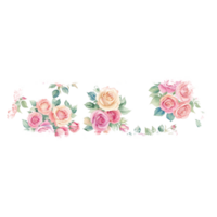 flora stickers tape png