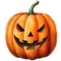 gespenstisch Kürbislaterne Freude Halloween Kürbis Carving und Dekoration, png, ai generativ png