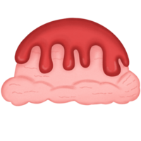 Strawberry ice cream png