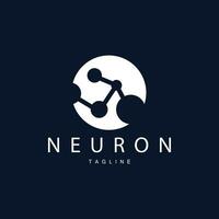 Neuron Logo, Cel Dna Network Vector, And Particle Technology, Simple Illustration Template Design vector