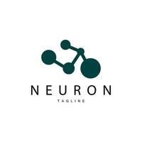 neurona logo, cel adn red vector, y partícula tecnología, sencillo ilustración modelo diseño vector