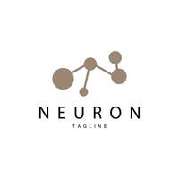 Neuron Logo, Cel Dna Network Vector, And Particle Technology, Simple Illustration Template Design vector