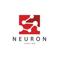 neurona logo, cel adn red vector, y partícula tecnología, sencillo ilustración modelo diseño vector