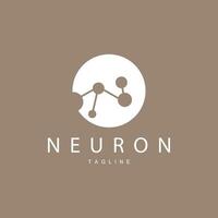 Neuron Logo, Cel Dna Network Vector, And Particle Technology, Simple Illustration Template Design vector