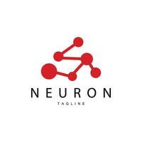 neurona logo, cel adn red vector, y partícula tecnología, sencillo ilustración modelo diseño vector